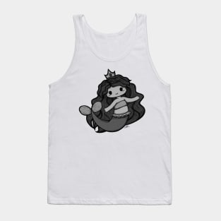 Cute Mermaid Illustration Tank Top